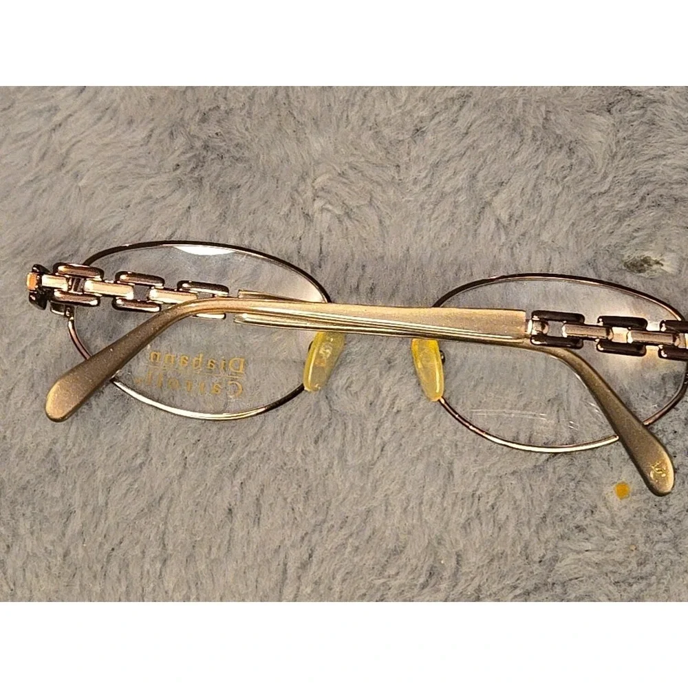 VTG DIAHANN CARROLL DC030 BRZ Bronze Oval Eyeglasses Frames 53-19-140mm